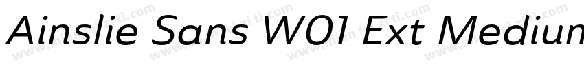 Ainslie Sans W01 Ext Medium字体转换